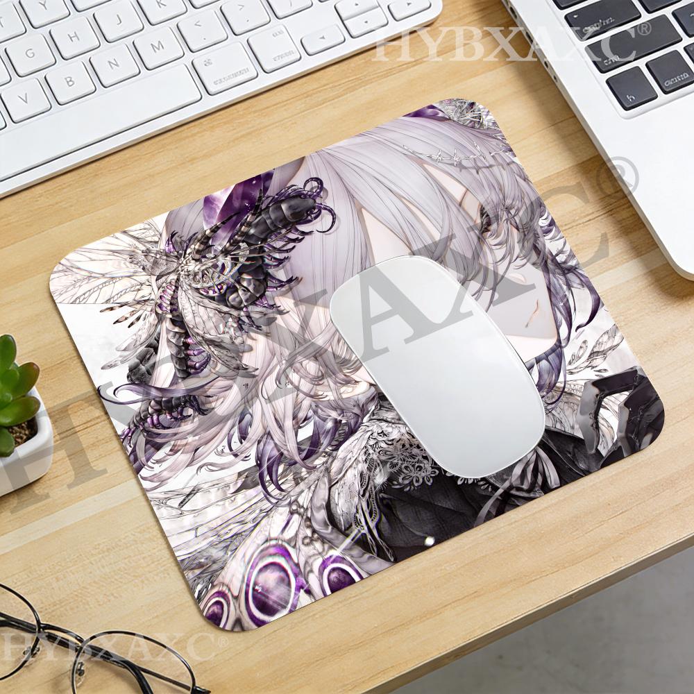 Work Desk Home Setup - HYBXAXC แผ่นรองเมาส์ขนาดเล็กสำหรับสาวผมสีเงิน แผ่นรองเมาส์สำหรับสำนักงานหรือที่บ้าน แผ่นรองเมาส์ทันสมัยสำหรับการจัดวางอุปกรณ์คอมพิวเตอร์