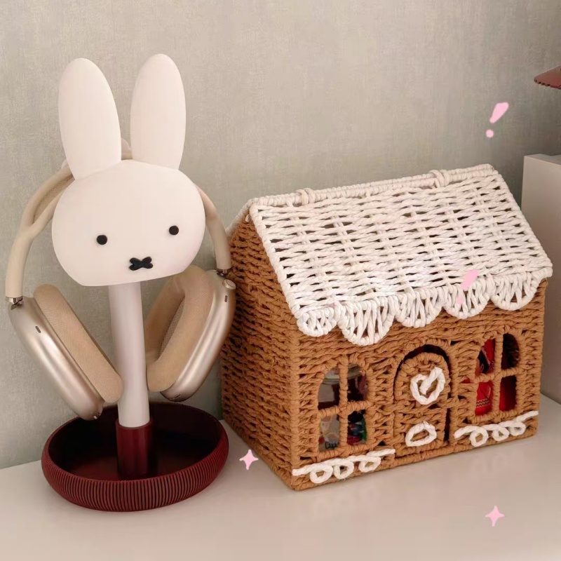 Desk Setup Headphones - ขาตั้งหูฟังเกมมิ่งลายมิฟฟี่ ที่แขวนหูฟังแบบครอบหูสำหรับโต๊ะคอมพิวเตอร์ อุปกรณ์จัดเก็บและตกแต่งโต๊ะ
