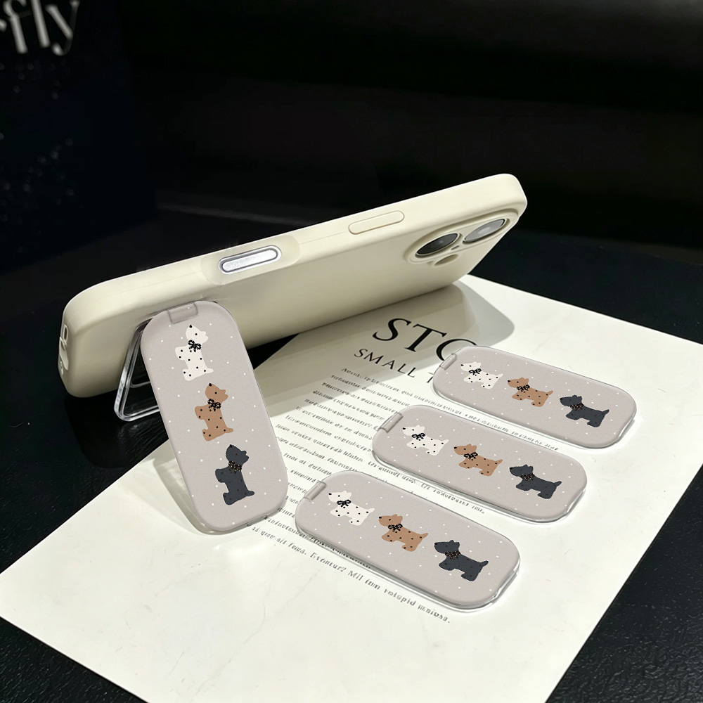 Desk Setup Apple - ขาตั้งโทรศัพท์ลายเวสต์ไฮแลนด์เทอร์เรียร์น่ารัก พร้อมแผ่นกาวในตัว ปรับมุมได้หลายระดับ รองรับการใช้งานหลากหลายรูปแบบ มีให้เลือกหลายสไตล์