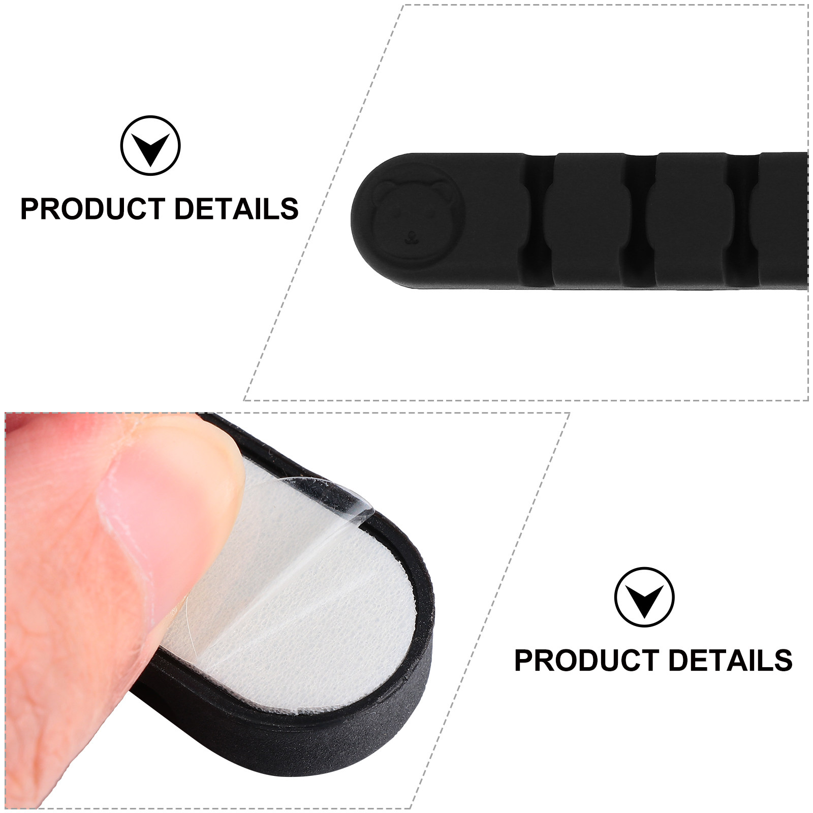 ที่จัดสายซิลิโคนแบบยืดหยุ่น 3  - Desk Setup Headphones บทวิจารณ์และราคา