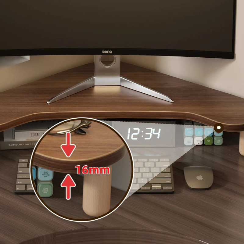 ขาตั้งคอมพิวเตอร์แบบมุม, แท่นว - Monitor Riser Wood บทวิจารณ์และราคา