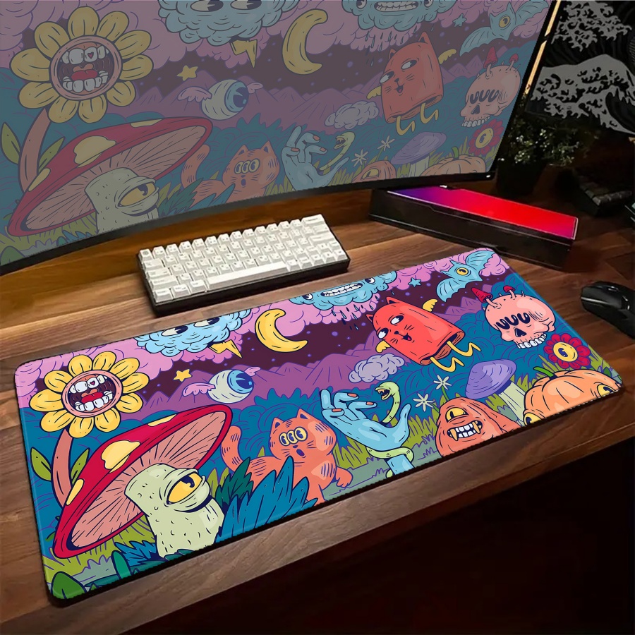 แผ่นรองเมาส์ ลายสัตว์ ลายพืช อ - Desk Setup With Plants บทวิจารณ์และราคา