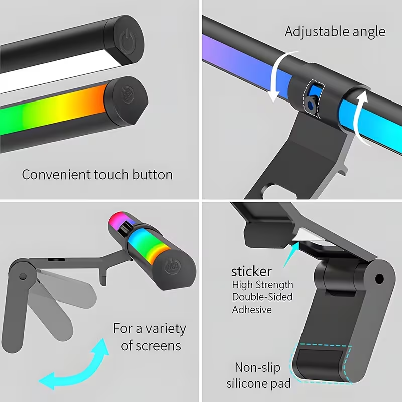 แถบไฟมอนิเตอร์ RGB ไฟบาร์สร้าง - Desk Setup Game บทวิจารณ์และราคา
