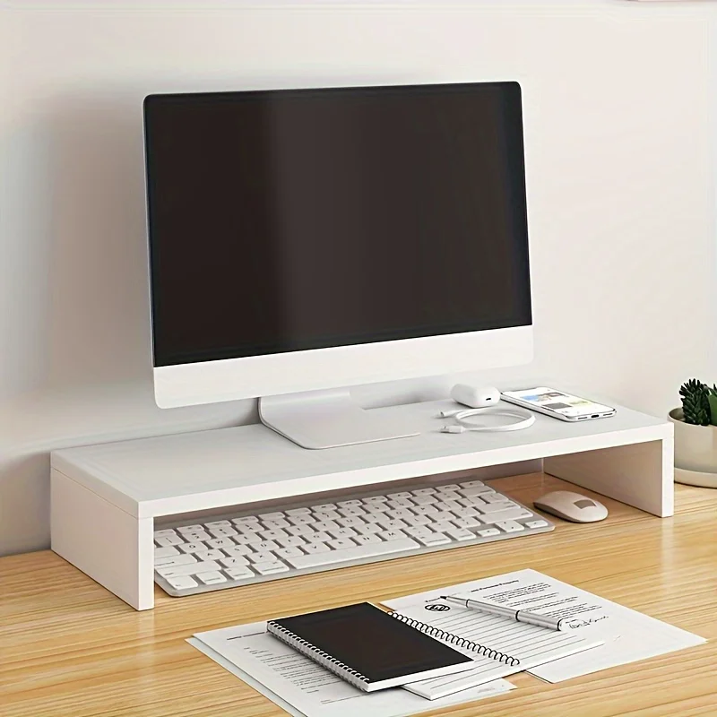 แท่นวางจอคอมพิวเตอร์ไม้ขนาดใหญ - Monitor Riser Wood บทวิจารณ์และราคา