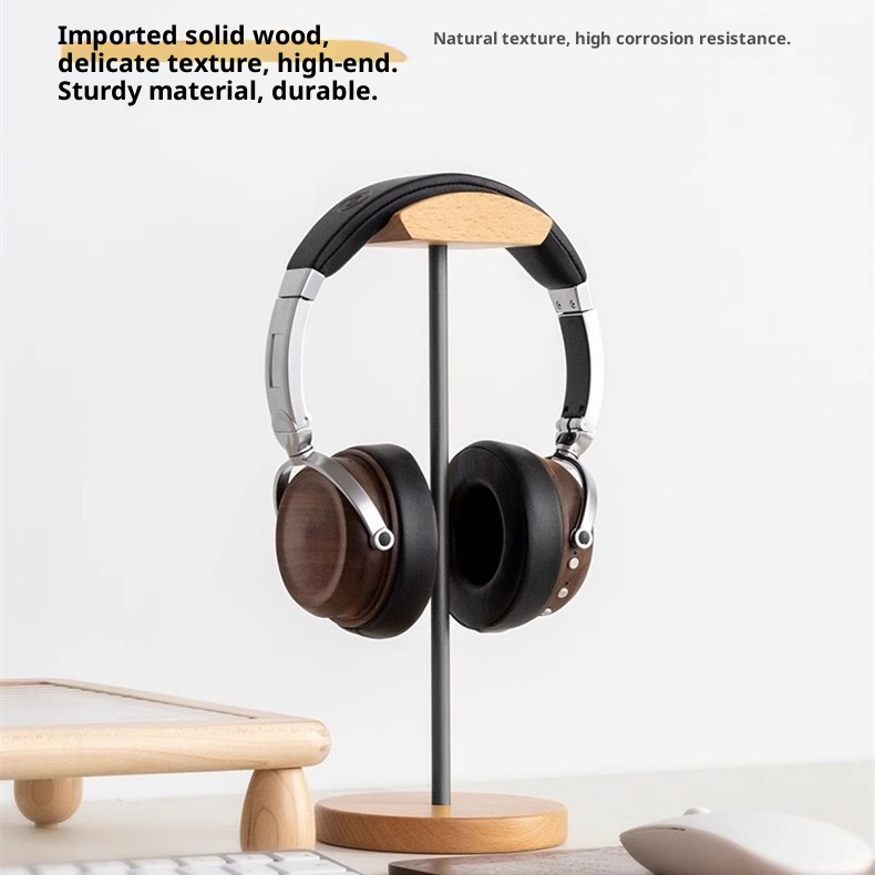 ขาตั้งหูฟังไม้แบล็ควอลนัทและอะ - Desk Setup Game บทวิจารณ์และราคา