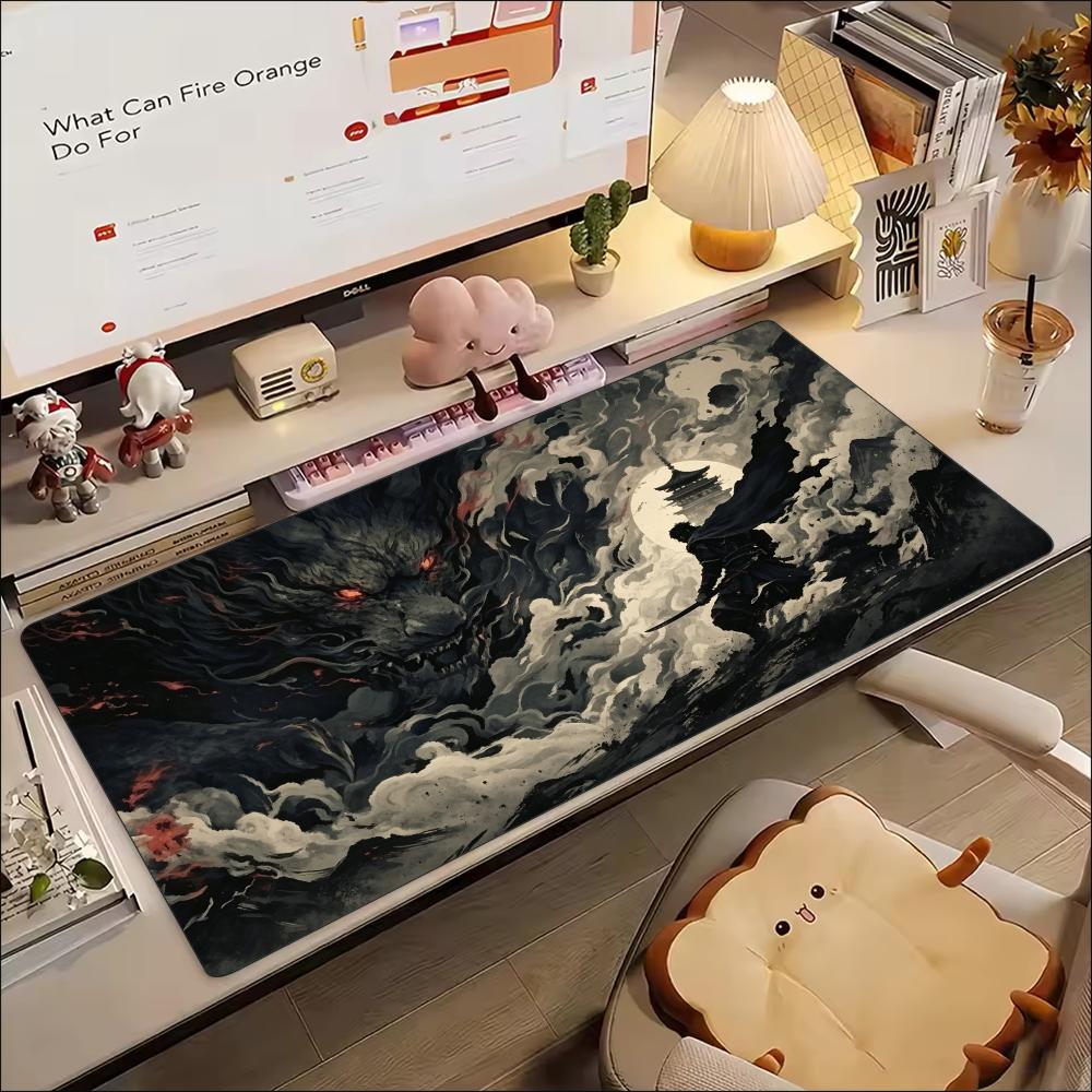 แผ่นรองเมาส์ขนาดใหญ่ลายศิลปะภู - Desk Setup Gaming And Work บทวิจารณ์และราคา