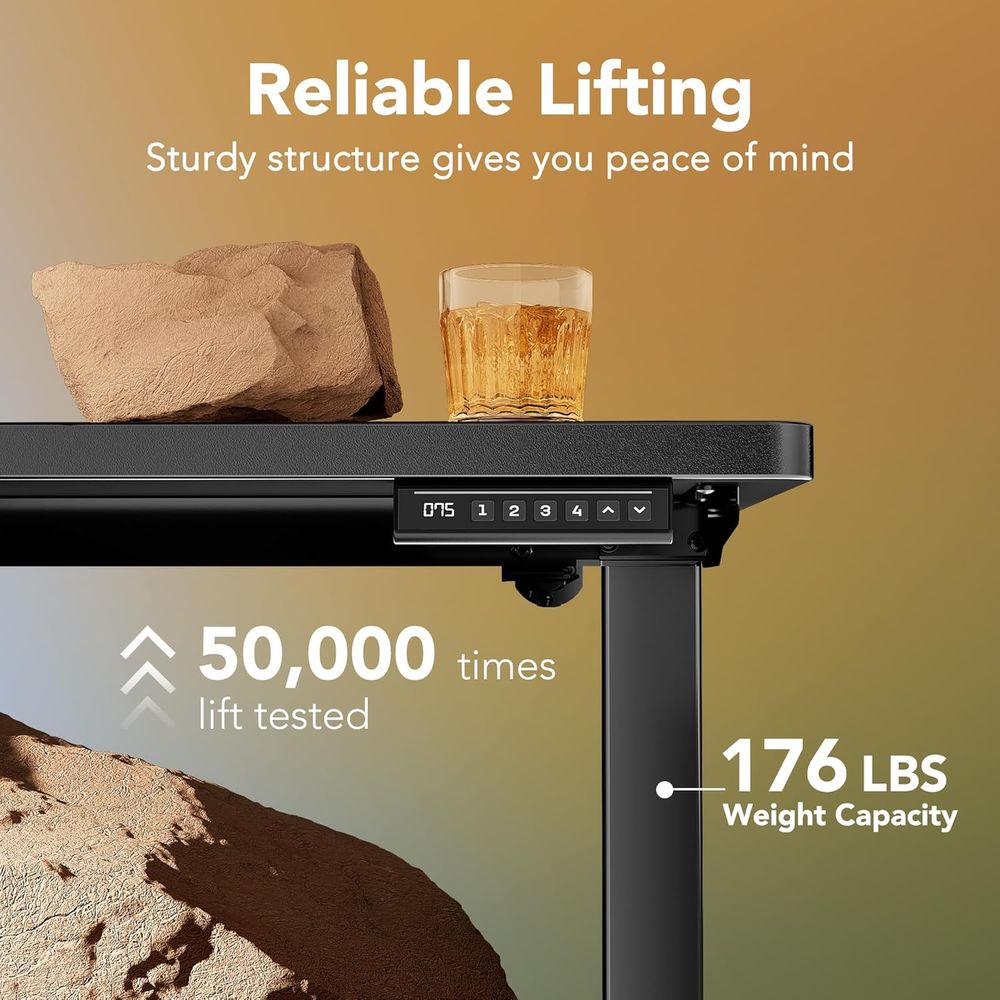 โต๊ะทำงานไฟฟ้าปรับระดับความสูง - Work Desk Home Setup บทวิจารณ์และราคา