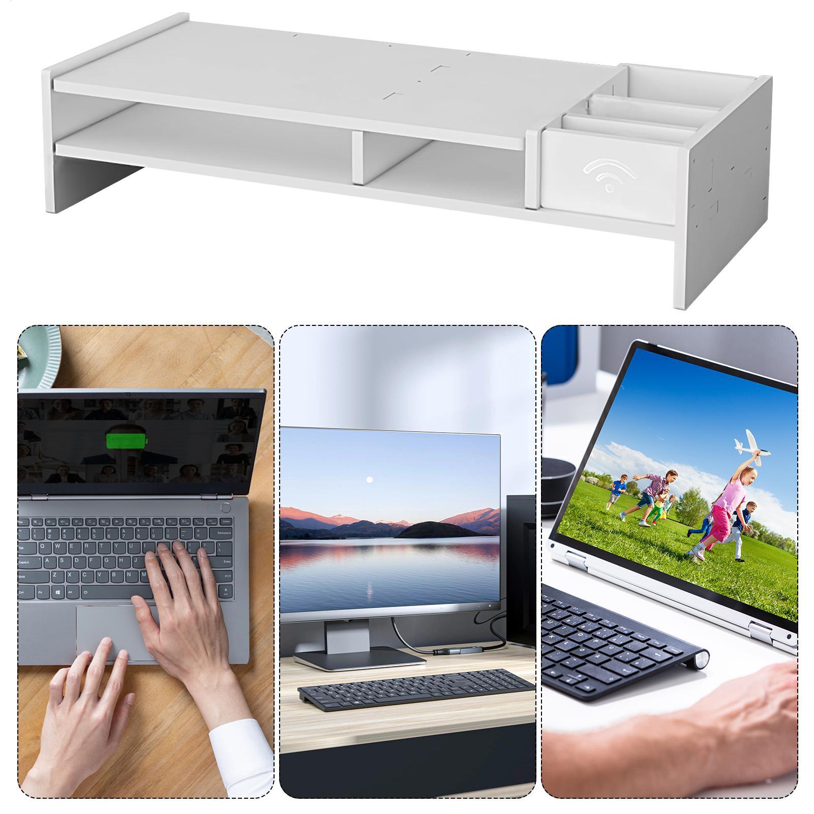 ชั้นวางจอคอมพิวเตอร์ 3 ชั้น สำ - Monitor Riser Wood บทวิจารณ์และราคา