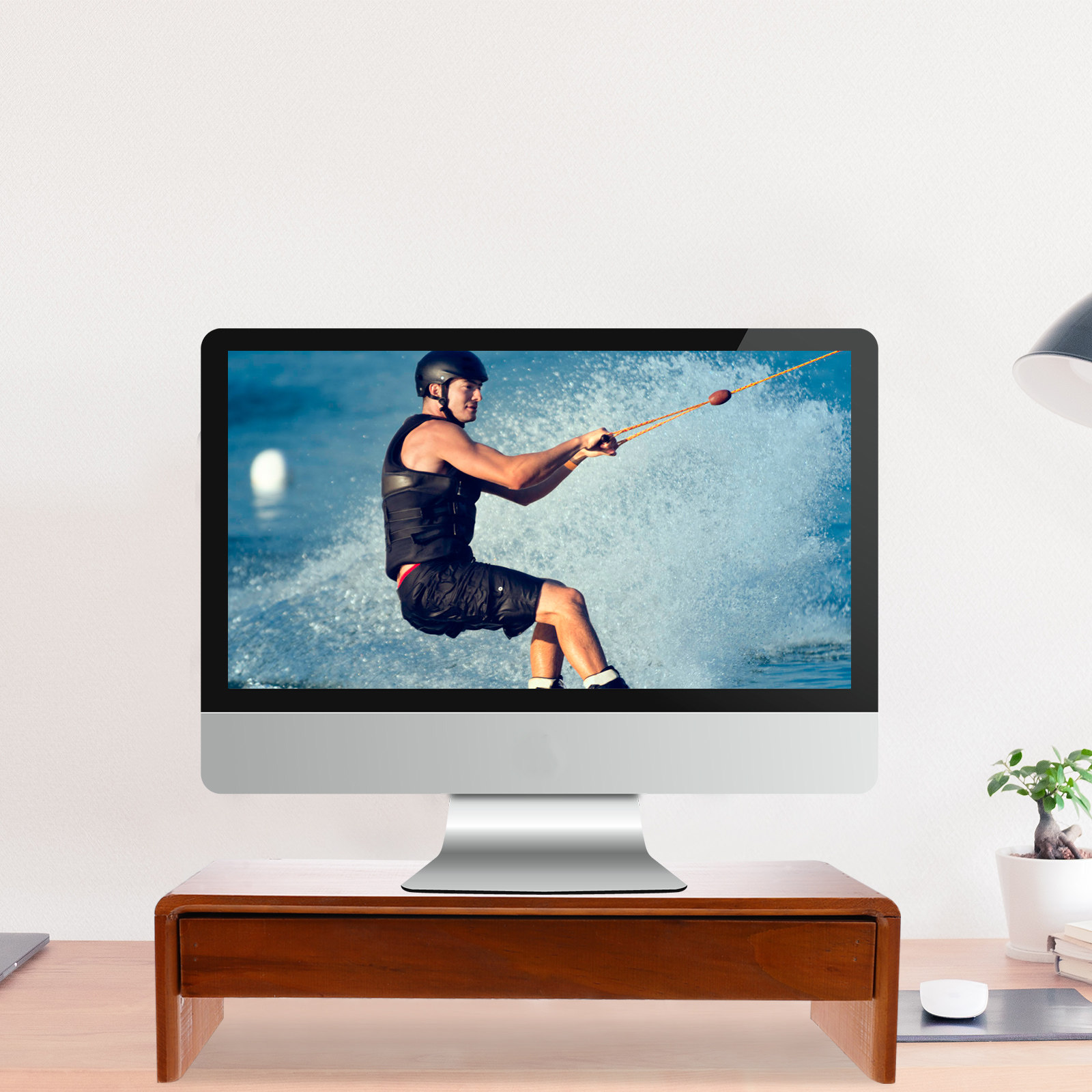 ขาตั้งยกสูงสำหรับคอมพิวเตอร์ 1 - Monitor Riser Wood บทวิจารณ์และราคา