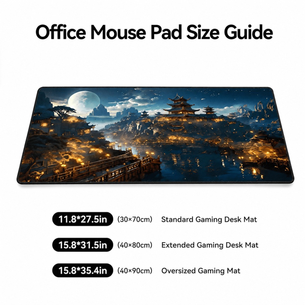 แผ่นรองโต๊ะทรงยาวลายเมืองแฟนตา - Work Desk Home Setup บทวิจารณ์และราคา