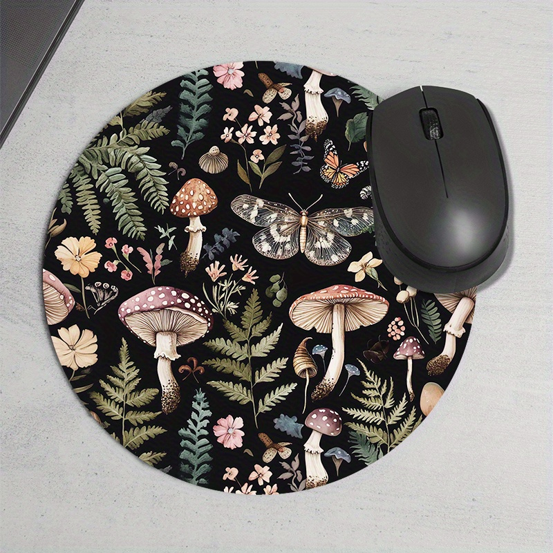 แผ่นรองเมาส์ลายป่าทรงกลม ยางกั - Desk Setup With Plants บทวิจารณ์และราคา