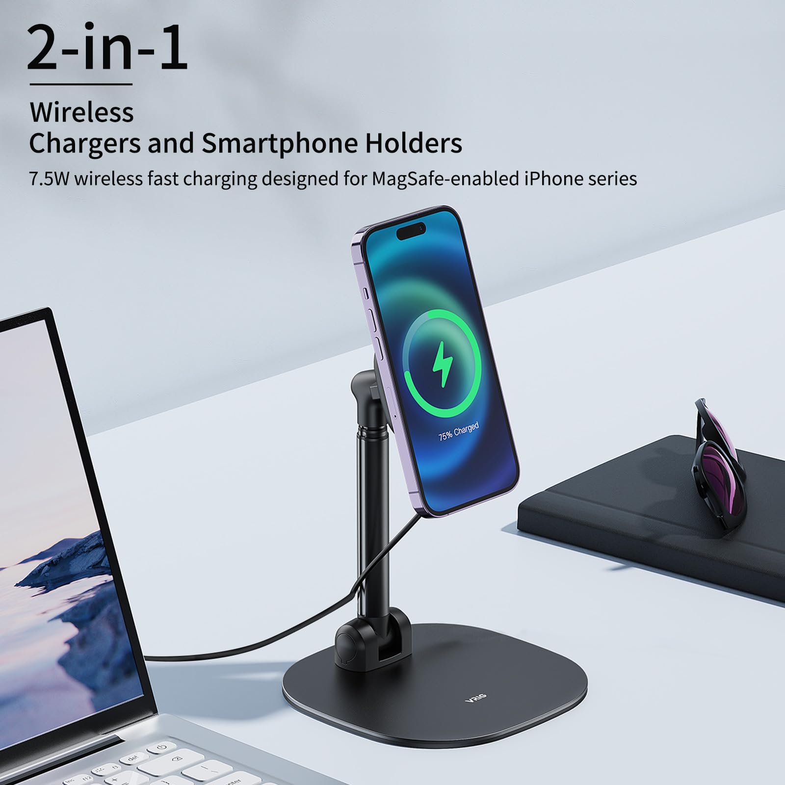 แท่นวางโทรศัพท์แม่เหล็กไร้สาย  - Desk Setup Apple บทวิจารณ์และราคา