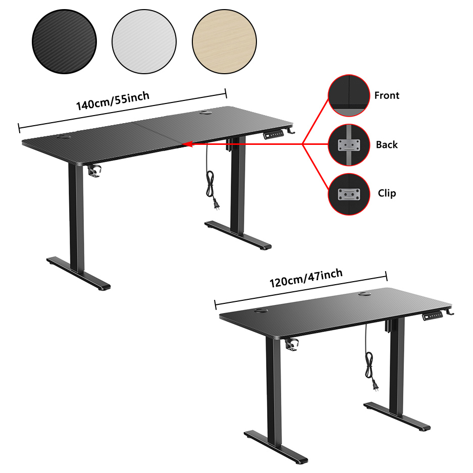 โต๊ะทำงานปรับระดับความสูงได้ด้ - Desk Setup Game บทวิจารณ์และราคา