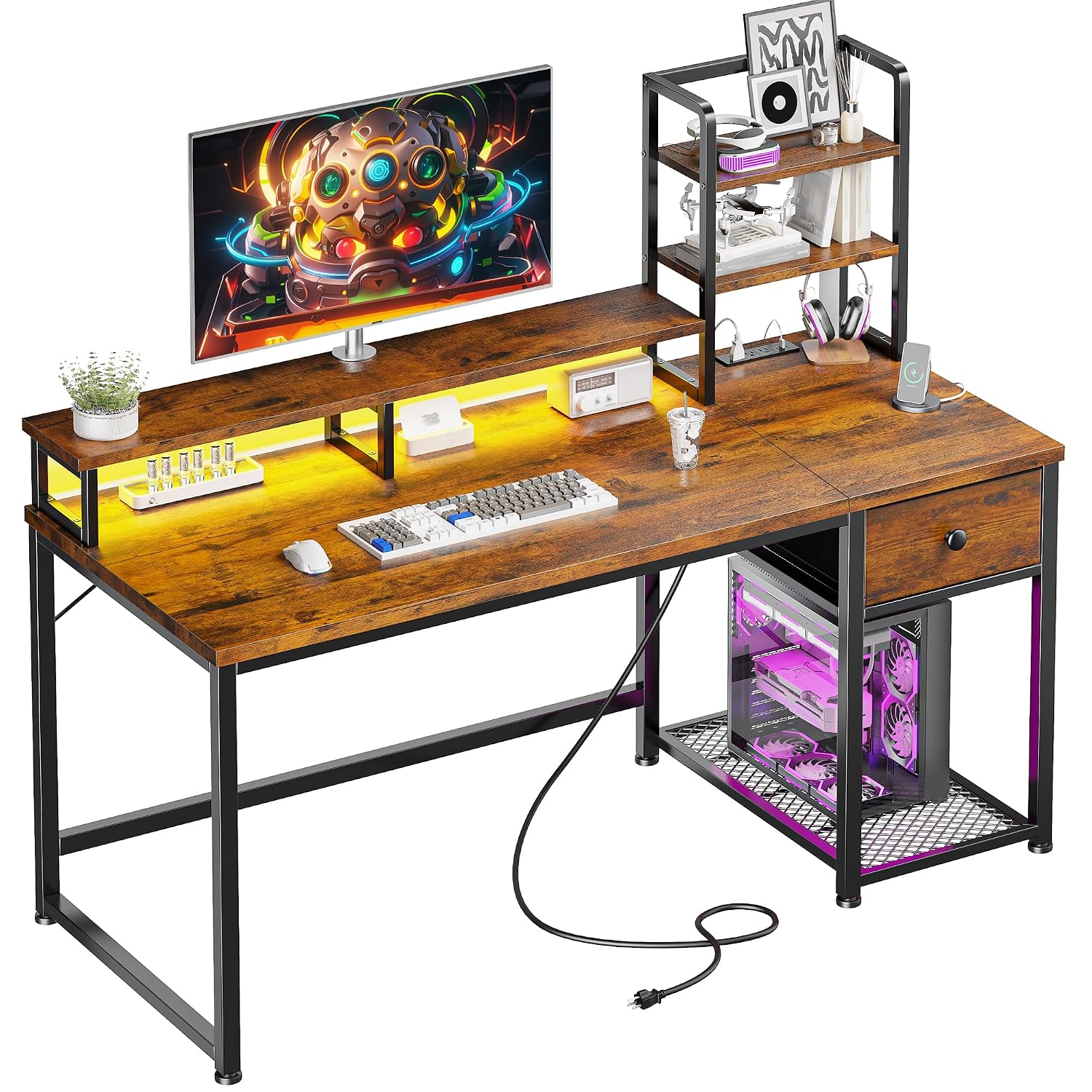 โต๊ะคอมพิวเตอร์ขนาดเล็กพร้อมตู - Desk Setup In Small Bedroom บทวิจารณ์และราคา