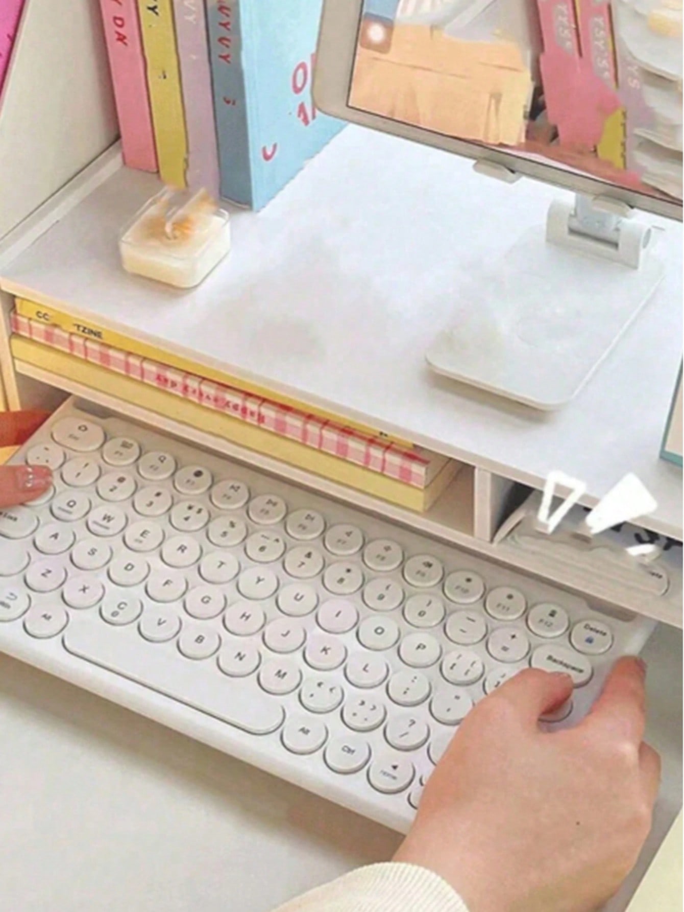 ขาตั้งจอมอนิเตอร์พร้อมลิ้นชัก, - Monitor Riser Wood บทวิจารณ์และราคา