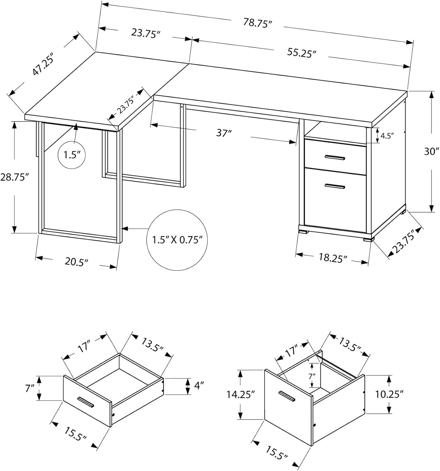 I 7257 โต๊ะคอมพิวเตอร์, โฮมออฟ - Work Desk Home Setup บทวิจารณ์และราคา