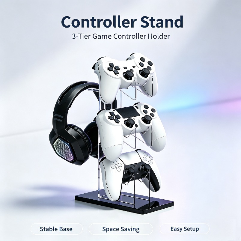 ชั้นวางเก็บอุปกรณ์เกม 3 ชั้น พ - Desk Setup Headphones บทวิจารณ์และราคา