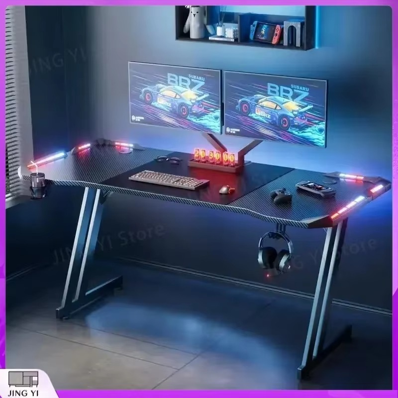 โต๊ะเกมมิ่งพร้อมไฟ LED ผิวคาร์ - Desk Setup Headphones บทวิจารณ์และราคา