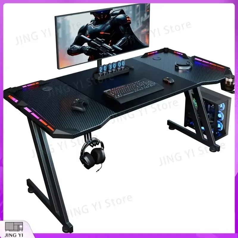 โต๊ะเกมมิ่งพร้อมไฟ LED ผิวคาร์ - Desk Setup Headphones บทวิจารณ์และราคา