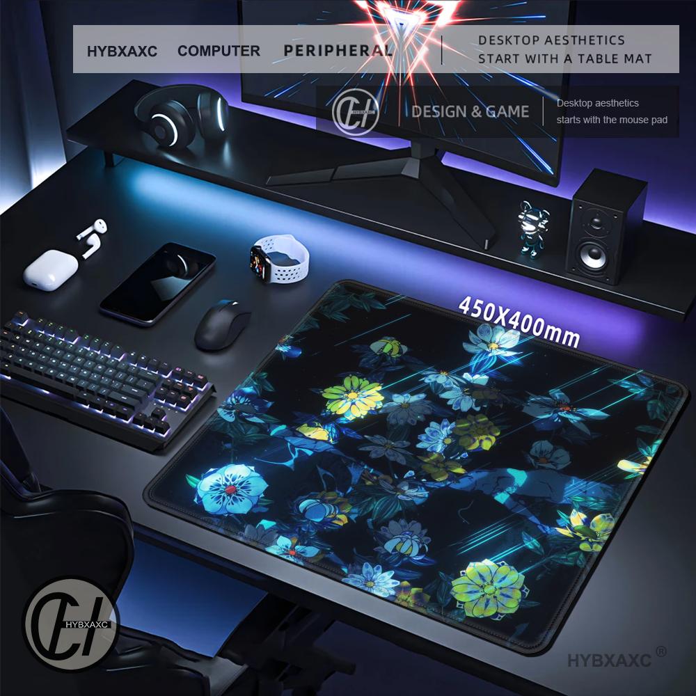 HYBXAXC แผ่นรองเมาส์ลายดอกไม้ส - Work Desk Home Setup บทวิจารณ์และราคา