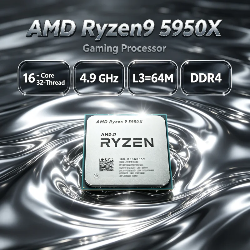 AMD Ryzen 9 5950X แต่ไม่มีชุดร - Amd Cpu Ryzen 9 บทวิจารณ์และราคา