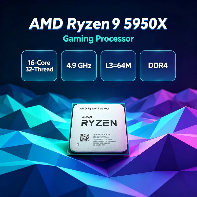 AMD Ryzen 9 5950X แต่ไม่มีชุดร - Amd Cpu Ryzen 9 บทวิจารณ์และราคา